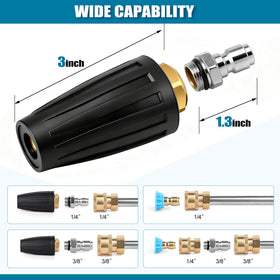 FIDISP quick-connect adapters enable fast setup with most pressure washers