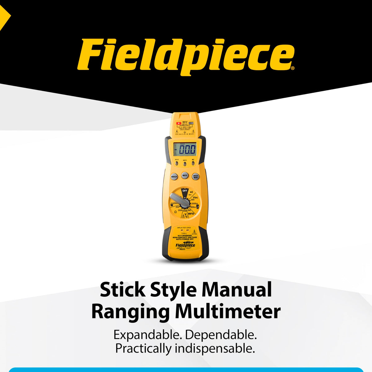 Fieldpiece HS33 deluxe meter case ANC1 keeps accessories organized.