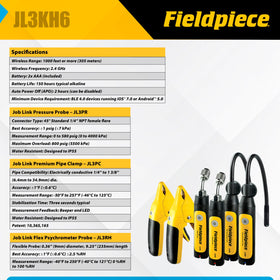 Fieldpiece Job Link system with padded case ready for portable HVAC checks.