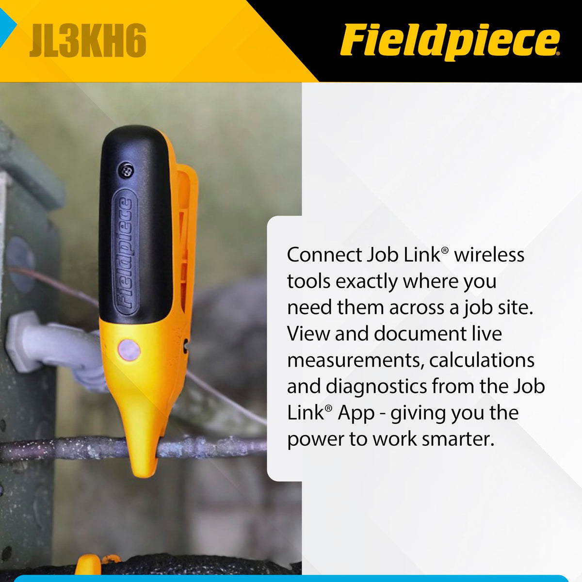 Fieldpiece wireless probes tested through a walk-in to show range and reliability.