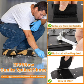 FIETODK spike shoes with 3/4 inch spikes for durable epoxy work