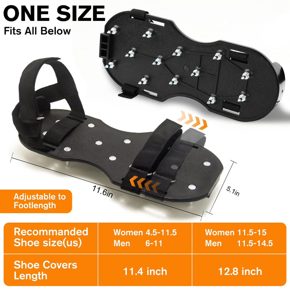 FIETODK gunite spiked shoes prevent marks and improve balance on rigid surfaces