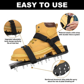 FIETODK spiked shoes feature an adjustable strap system for versatile footwear.