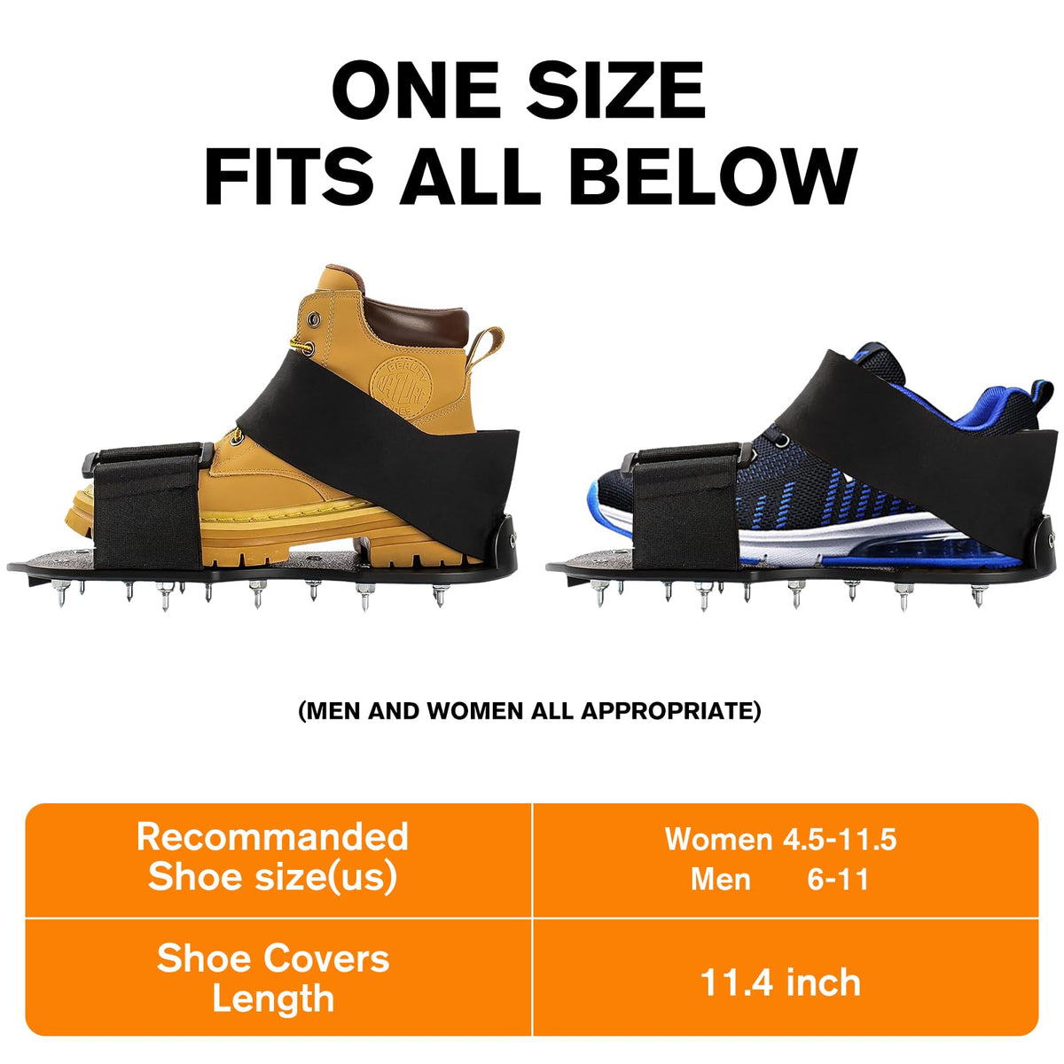 FIETODK spike shoes with soft neoprene straps for secure comfort