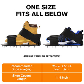 FIETODK spike shoes with soft neoprene straps for secure comfort