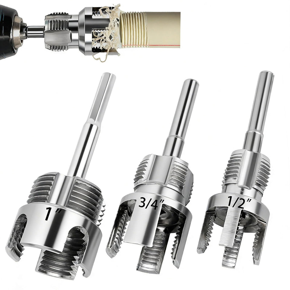 Fifatopo pipe threading tool kit assembled for versatile plumbing projects.
