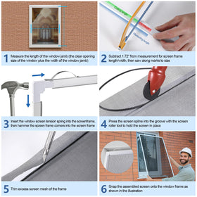 FIFIFO included knife and tape measure support precise cuts and fit.