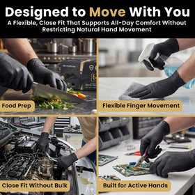 FifthPulse medical exam-grade nitrile gloves without latex