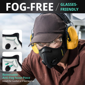 FightTech Dust Mask with reusable design and replaceable filters.