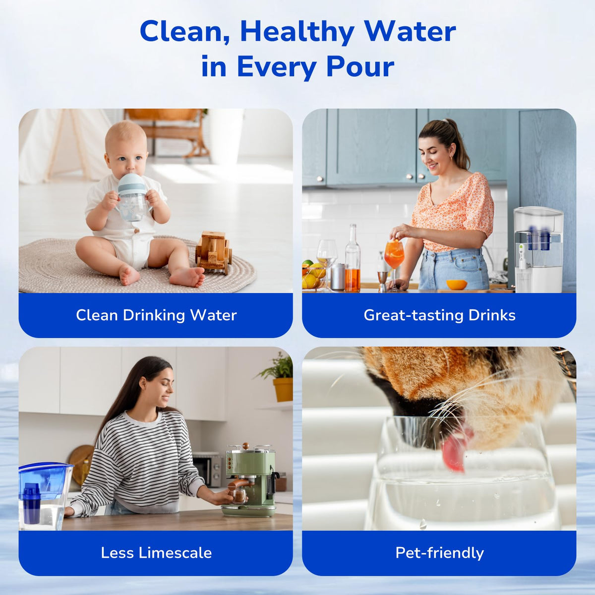 Cost-effective six-pack of PurWater filters for ongoing replacement