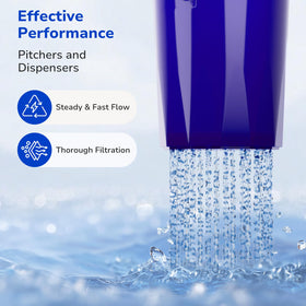 Filtered PURWater appears crystal clear and fresh after filtration