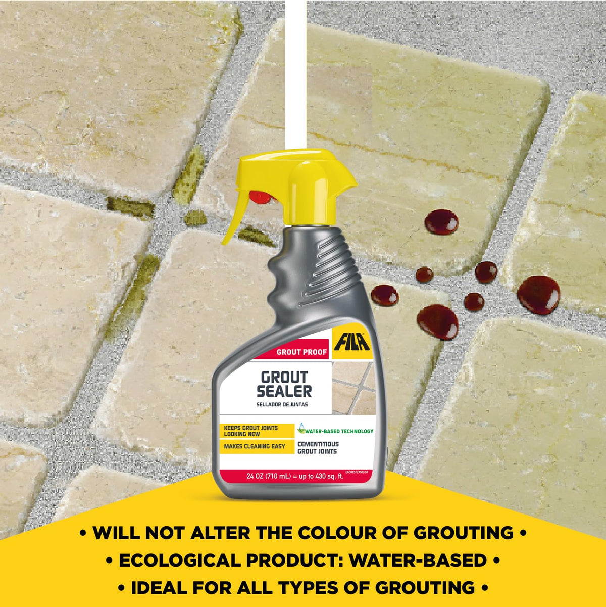 Fila Filagrout Proof eco-friendly water-based formula protects joints