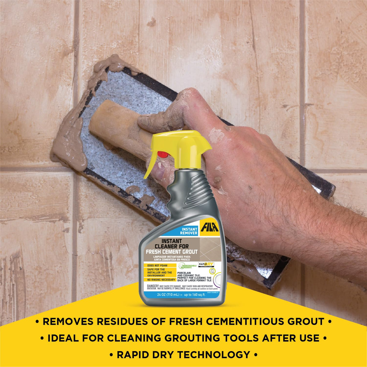 FILA Instant Remover application system shown for efficient haze removal during installation.