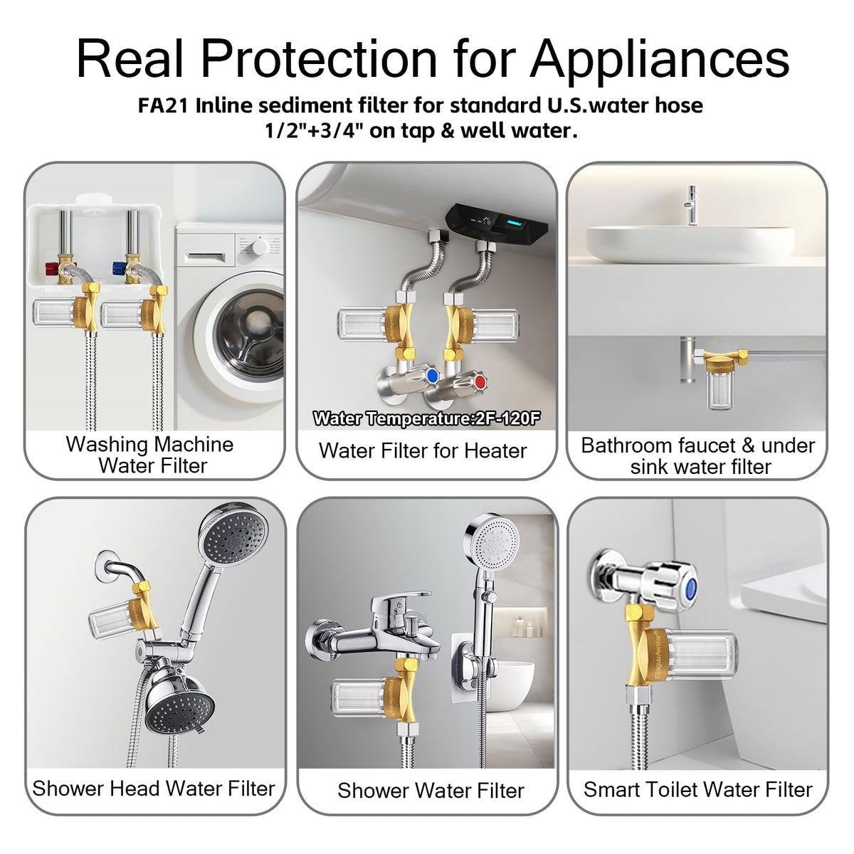 Well-water setup illustrates inline filtration in domestic supply