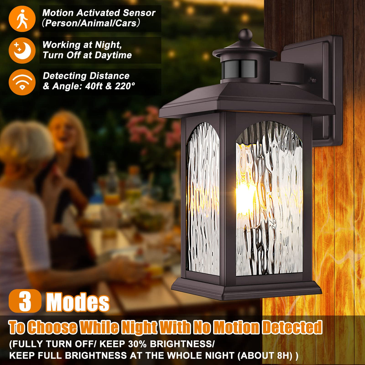 FILIYANO dusk-to-dawn outdoor wall light for nighttime convenience