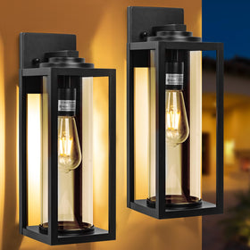 FILIYANO 2-pack provides consistent exterior lighting for multiple areas