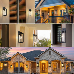 FILIYANO weatherproof dusk-to-dawn exterior light withstands rain and sun.
