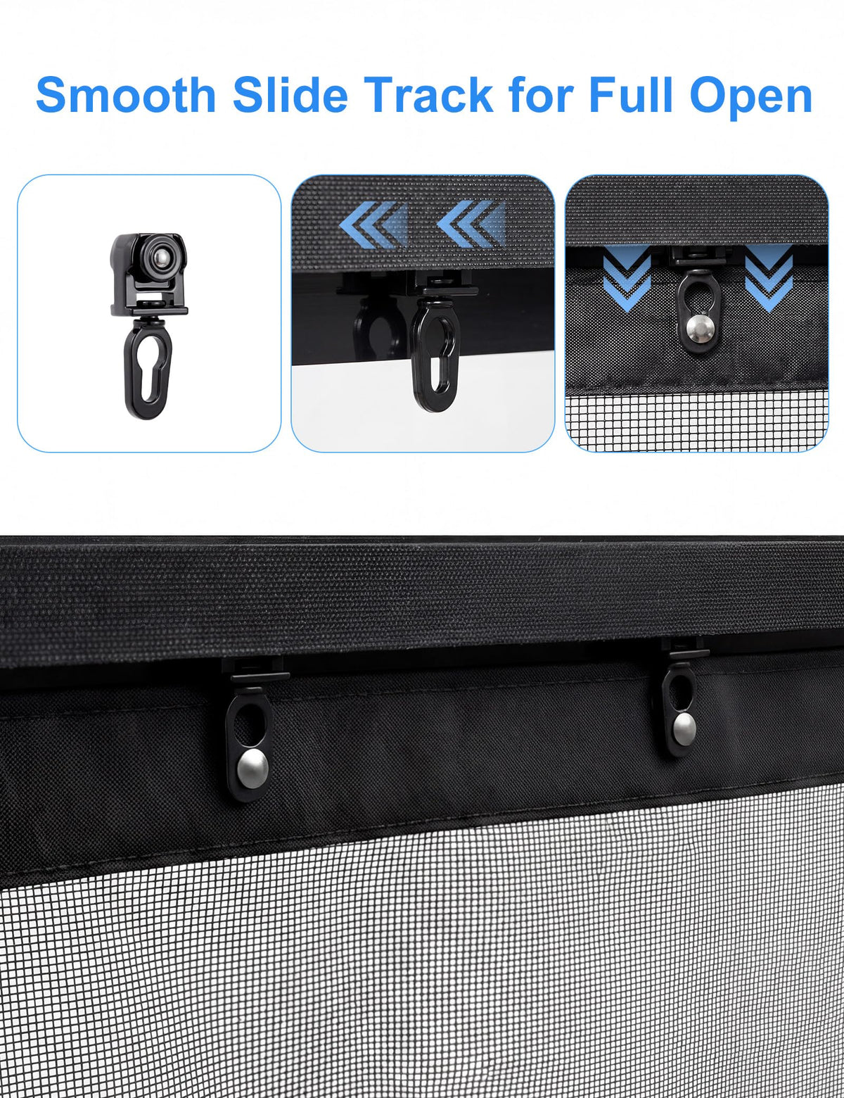 Fillis privacy garage screen bottom mesh panels maintain airflow near the floor.