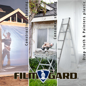 Film-Gard 625922 vapor barrier film resists moisture during installation.