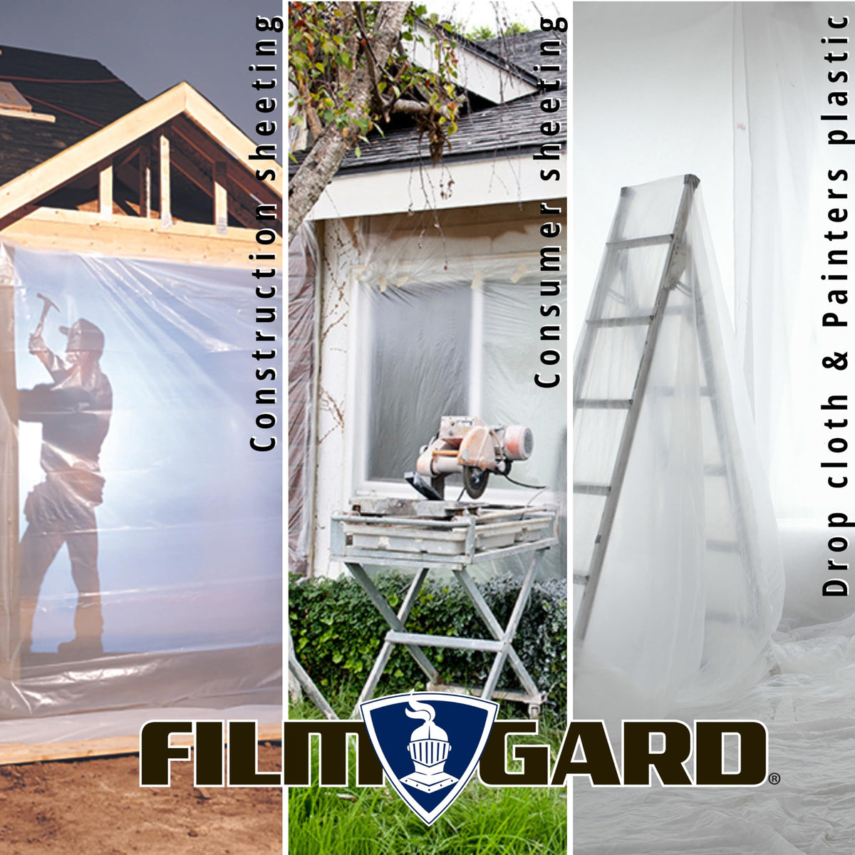 Film-Gard 626134 dust barrier plastic sheathing for clean work zones