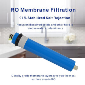 FILSADAE inline post-filter with 3 8 inch fittings polishes water after filtration.