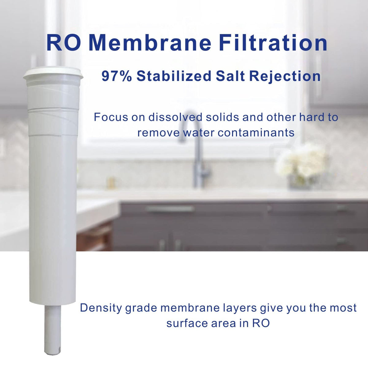 FILSADAE 50 GPD membrane element delivers efficient RO filtration.