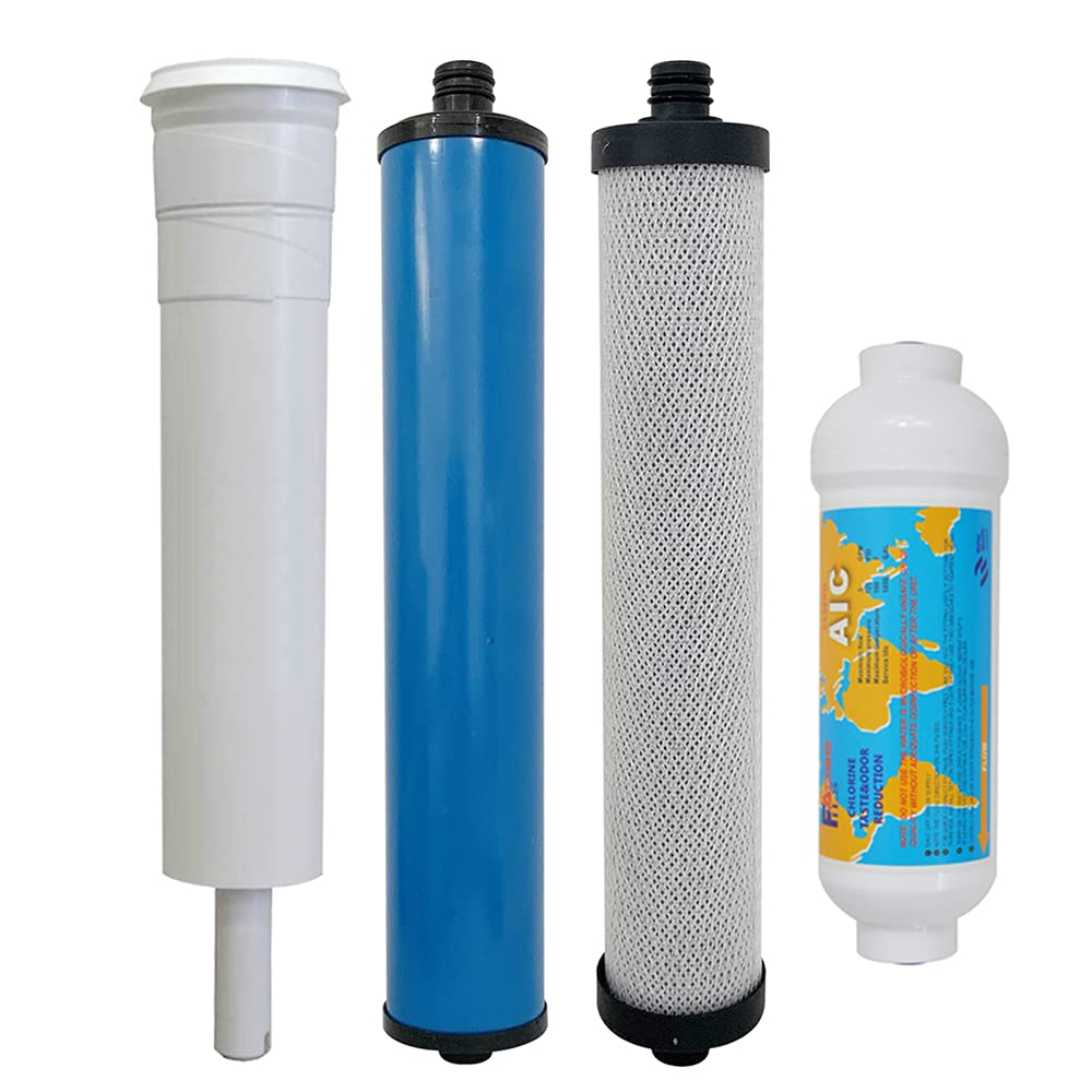 FILSADAE split sediment and coconut carbon block filter for clearer water.