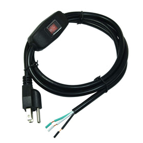 FILSHU 6ft power cord with switch for easy on/off control.
