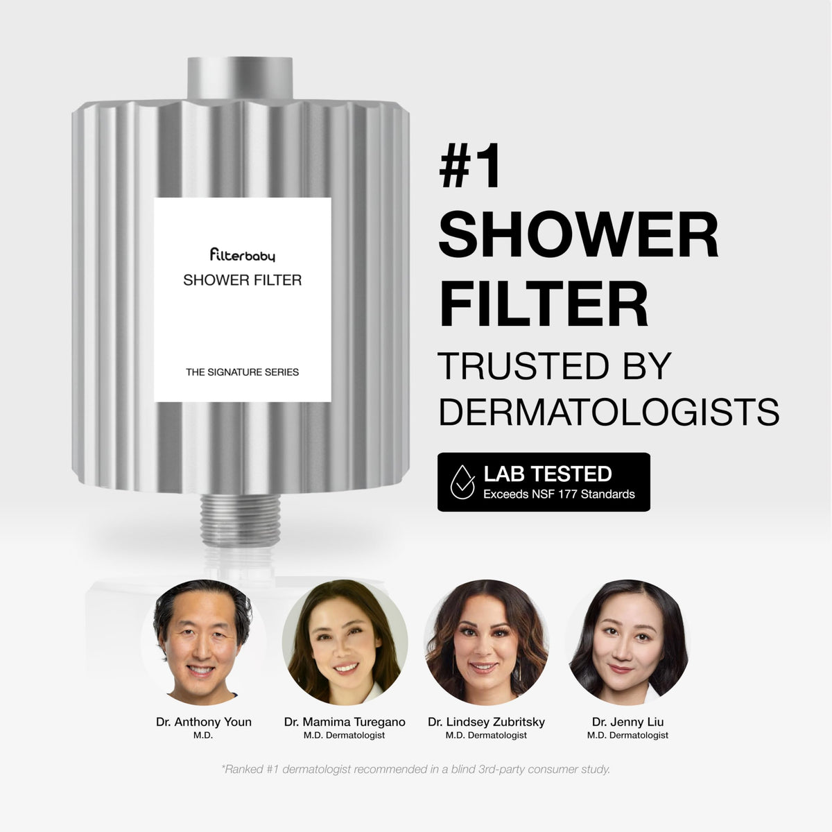 Filterbaby Signature Shower Filter Chrome modern bathroom fit aesthetic