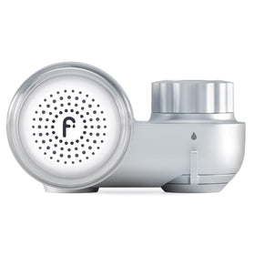 Filterbaby Skincare Filter 2.0 chrome faucet shown during daily skincare routine for healthier skin