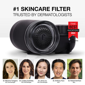 Filterbaby Skincare Filter 2.0 tool-free switch for filtered or unfiltered water.