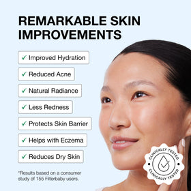 Filterbaby Skincare Filter 2.0 skin routine use promotes gentle rinsing