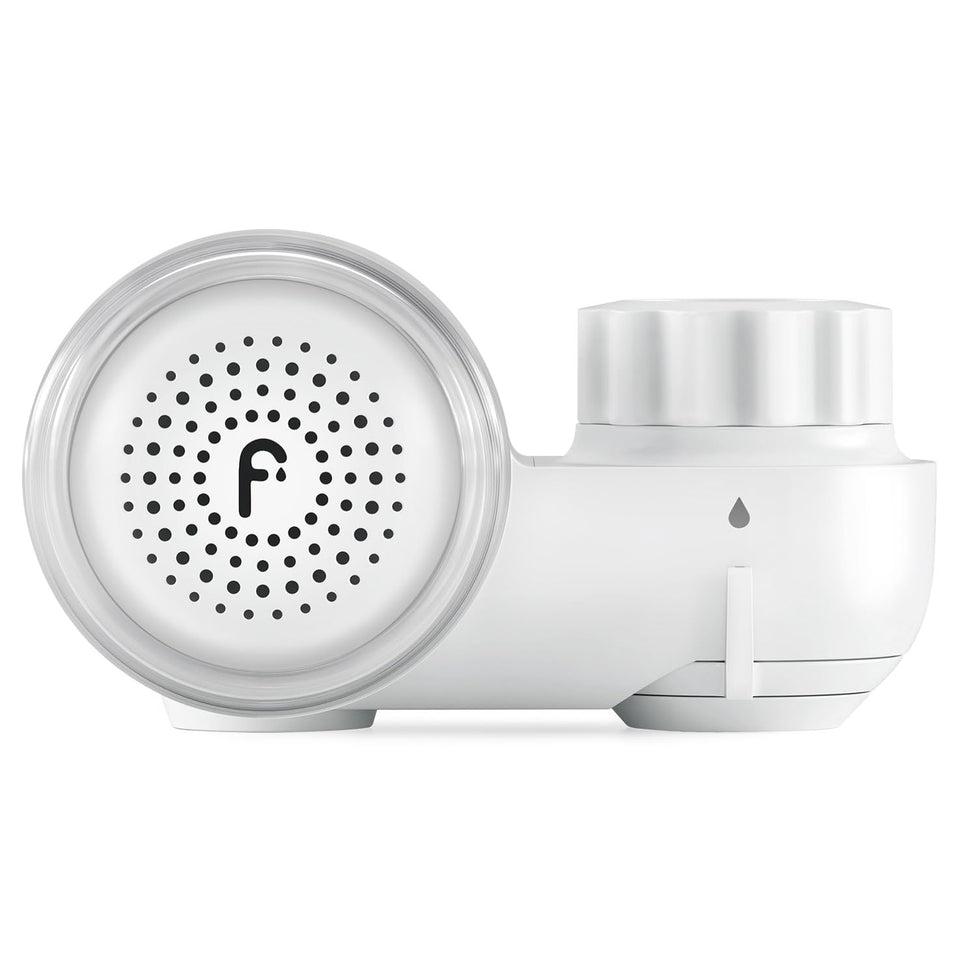 Filterbaby Skincare Filter 2.0 unit shows chlorine reduction for hydrated skin.