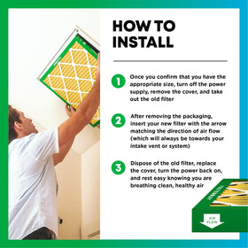 Filterbuy installation-ready design illustrating quick replacement in HVAC systems.
