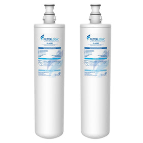 Filterlogic 3US-PF01 replacement filter packaging shows compatibility with Filtrete under-sink systems