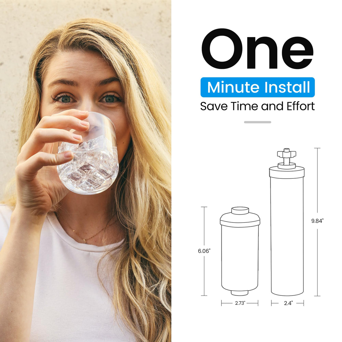 Filterlogic water-taste improvement image suggests tastier, cleaner water