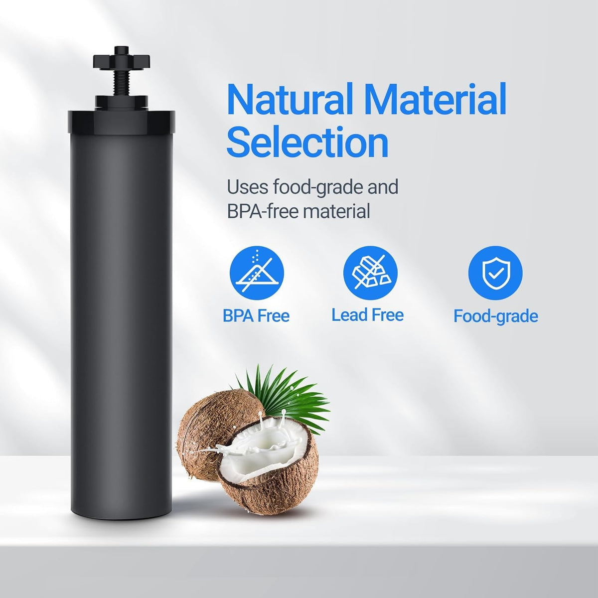 Filterlogic NSF-certified coconut shell carbon filter for safe filtration