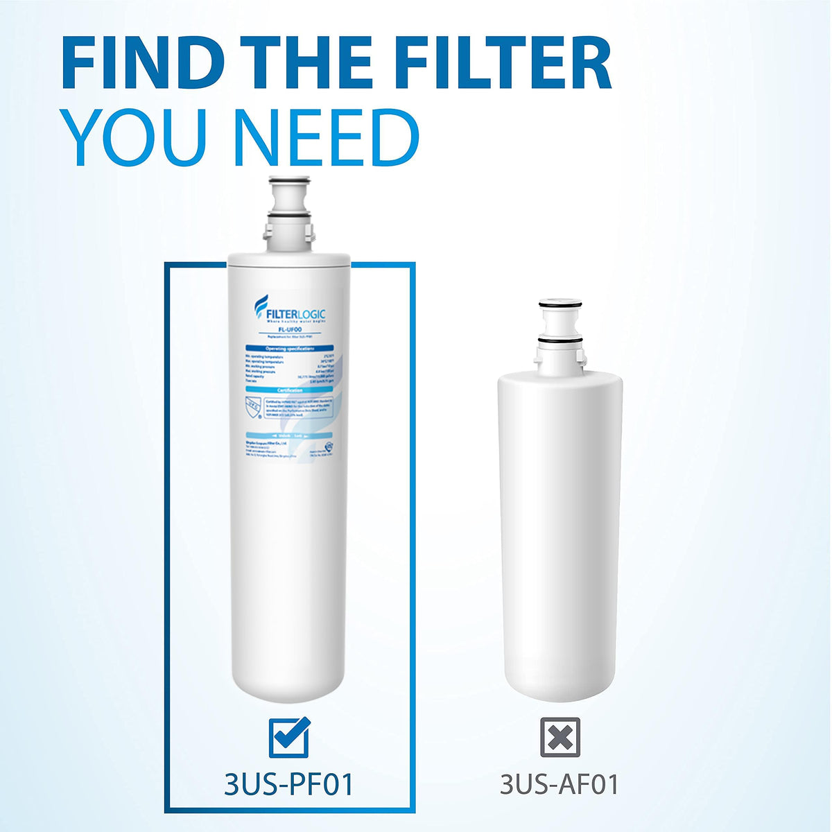 Filterlogic six-month filter life promises long-lasting maintenance between changes.
