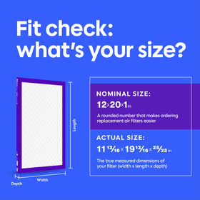 Filtrete 12x20x1 air-filter in furnace demonstrates airflow and filtration