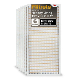 Filtrete 12x30x1 filter packaging ready for HVAC replacement