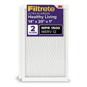 Filtrete 14x20x1 air filter media closeup highlights filtration media
