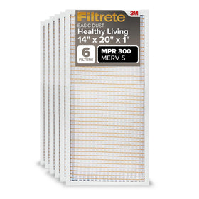 Filtrete 14x20x1 air filter six-pack ready for HVAC replacement