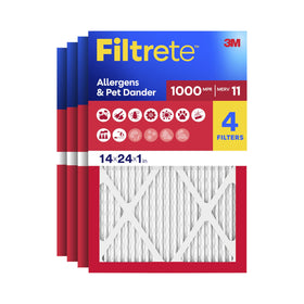 Filtrete 4-pack box-front showing ready-for-use packaging for cleaner air
