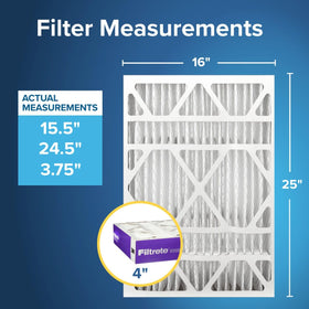 Filtrete 1550 MPR filter captures small particles effectively