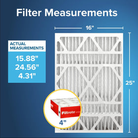 Two-pack Filtrete filter front view for easy replacement planning
