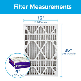 Filtrete filter installed in an HVAC unit for clean air