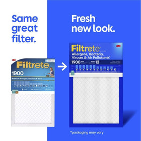 Filtrete 1900 MERV 13 label signals strong particle filtration.
