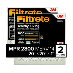 Filtrete 20x20x1 front-view air filter, ready to support cleaner indoor air.