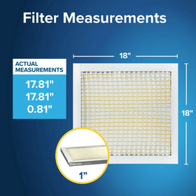 Filtrete 300 MPR dust capture visual promoting cleaner indoor air.