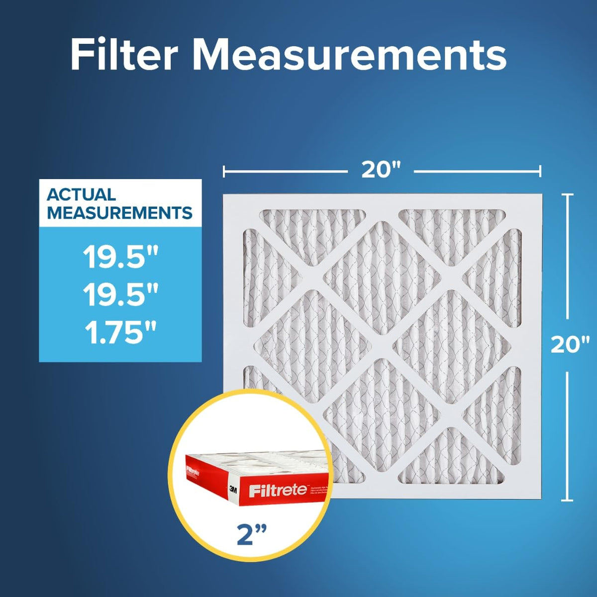 Filtrete 4-pack packaging shown for convenient filter changes.